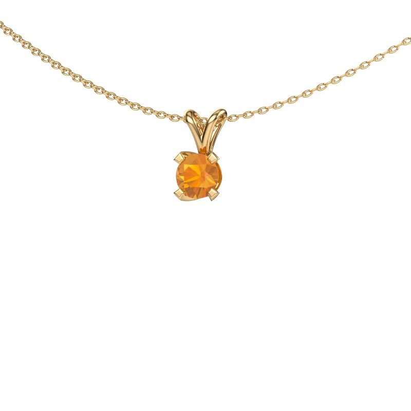 Pendant Eva 585 gold citrin 5 mm
