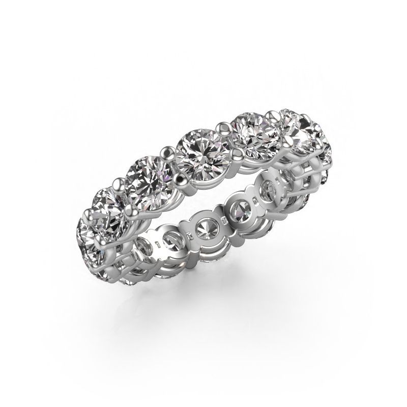 Stackable ring Michelle full 4.7 950 platinum lab grown diamond 6.00 crt