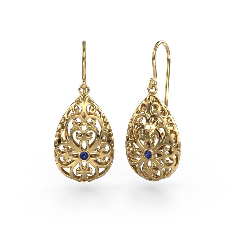 Ohrhänger Idalia 2 585 Gold Saphir 2 mm