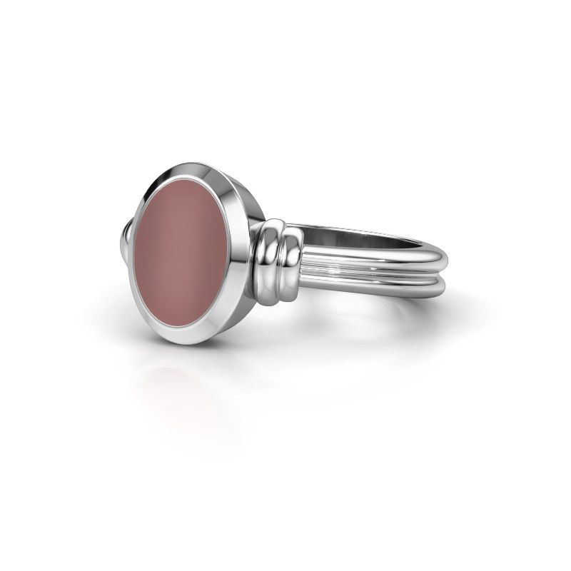 Afbeelding van Pinkring Jake 1<br/>950 platina<br/>Carneool 10x8 mm