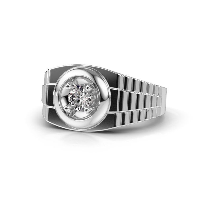 Image de Bague pour homme edward<br/>950 platine<br/>Diamant 0.40 crt