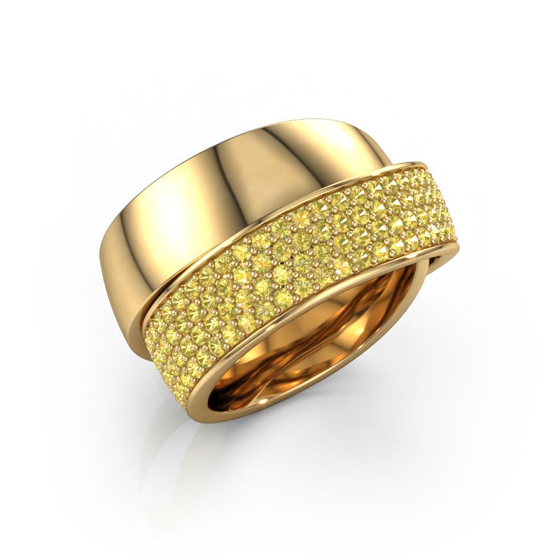 Ring Danna 585 gold yellow sapphire 1.3 mm