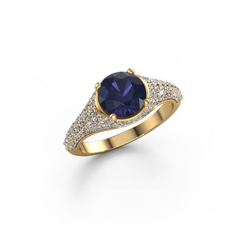 Bague de fiançailles Lovella 585 or jaune saphir 7 mm