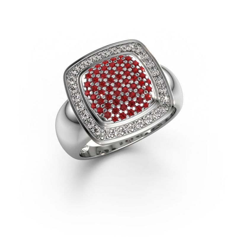 Ring Paige 950 platinum ruby 0.9 mm