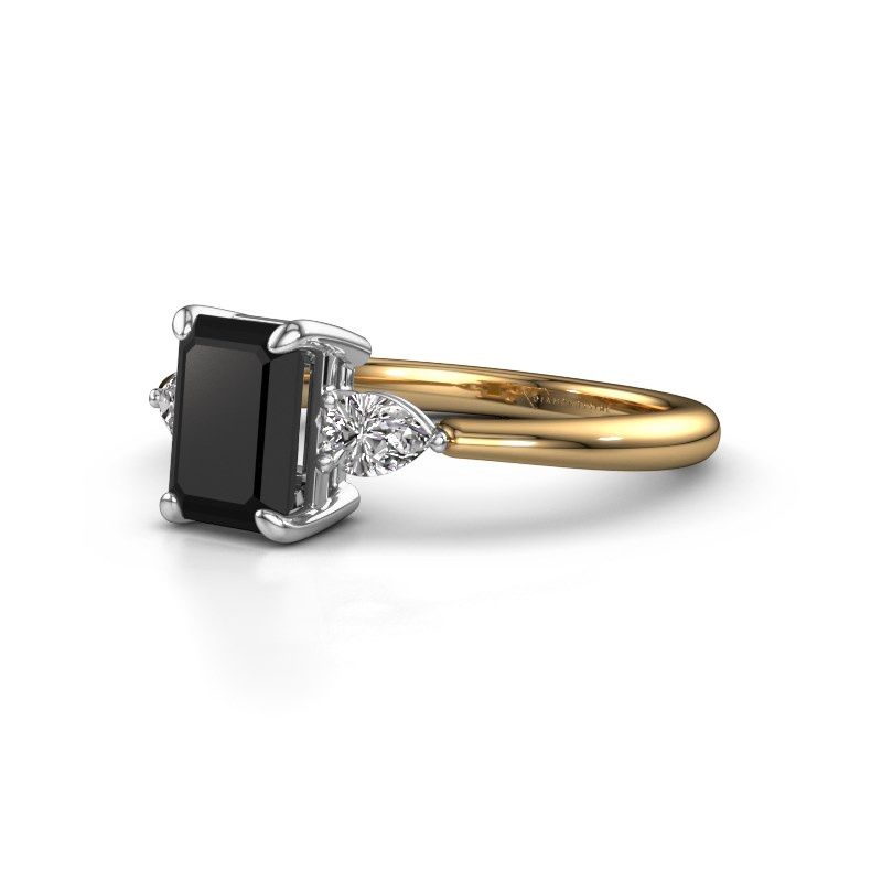 Afbeelding van Verlovingsring Chanou EME 585 goud zwarte diamant 2.22 crt
