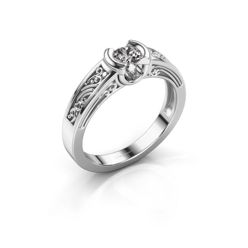 Afbeelding van Ring Elena<br/>585 witgoud<br/>Diamant 0.25 crt
