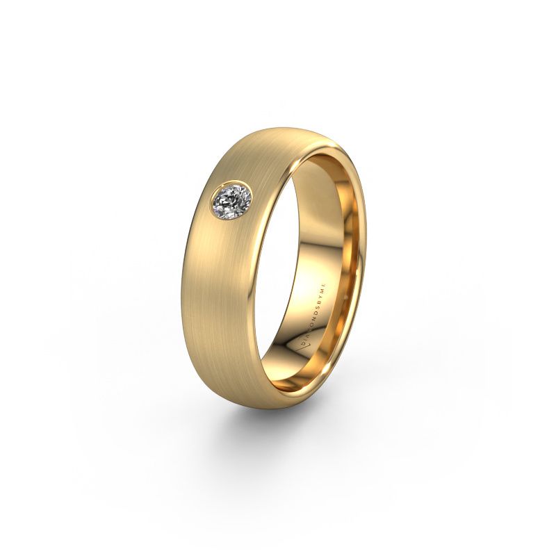 Giftering WH0101L36BM 585 gull lab-diamant ±6 x 2 mm