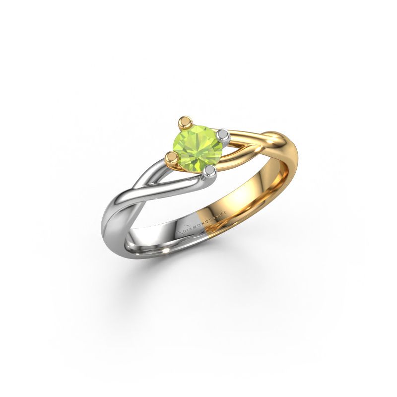 Ring Paulien 585 gold peridot 4.2 mm