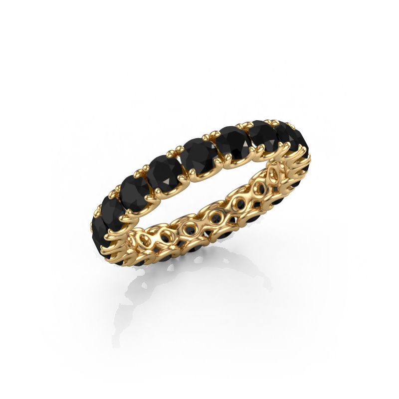Stackable ring Estee 3.4 585 gold black diamond 3.240 crt