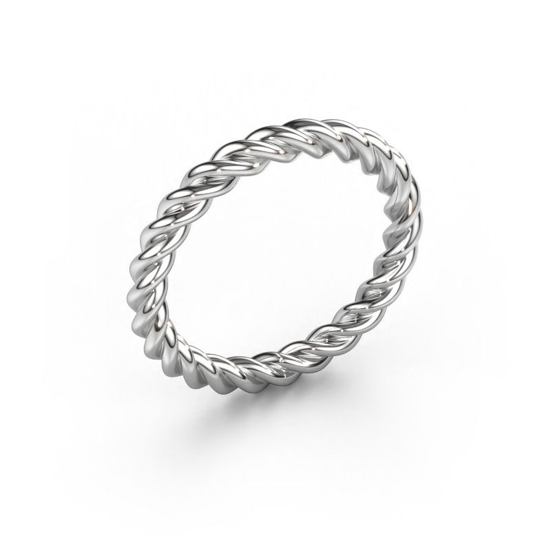 Stackable ring Lara 585 white gold