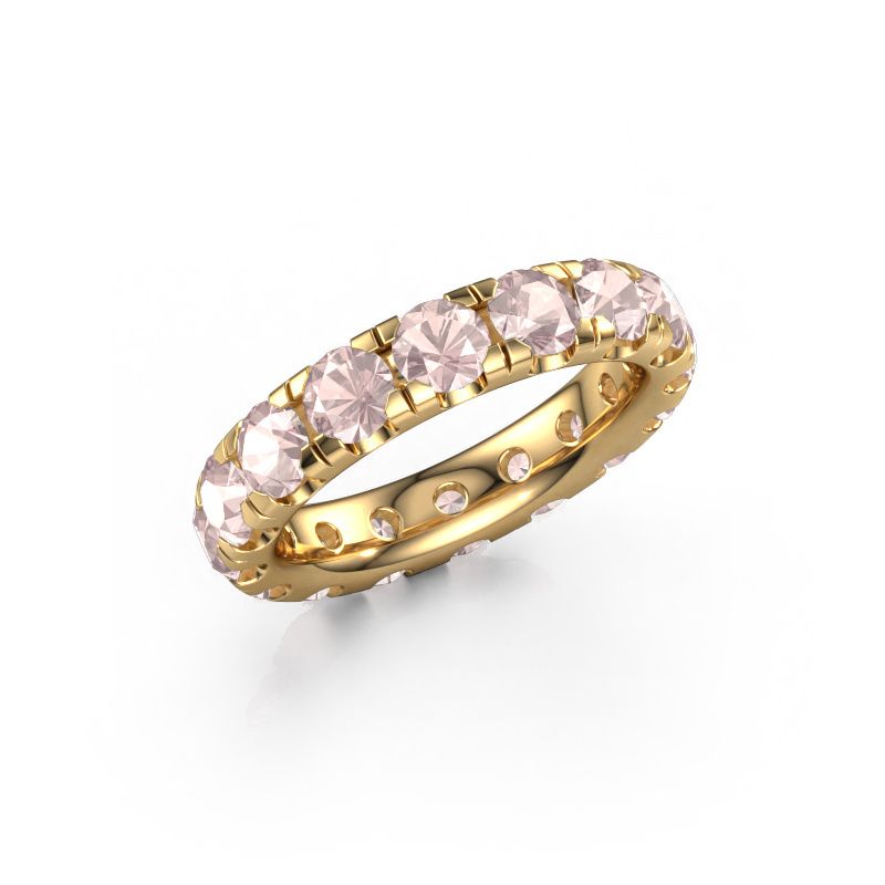 Stackable ring Jackie 4.0 585 gold morganite champagne 4 mm