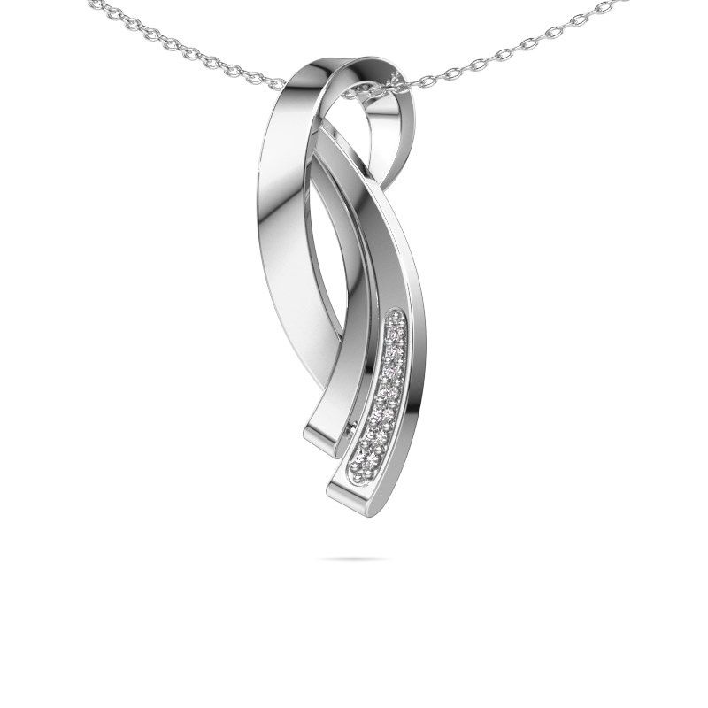Pendentif Lida 585 or blanc diamant 0.064 crt