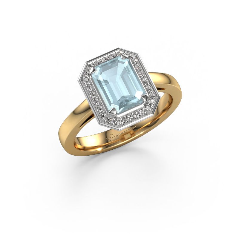 Verlobungsring Dodie 1 eme 585 Gold Aquamarin 8x6 mm