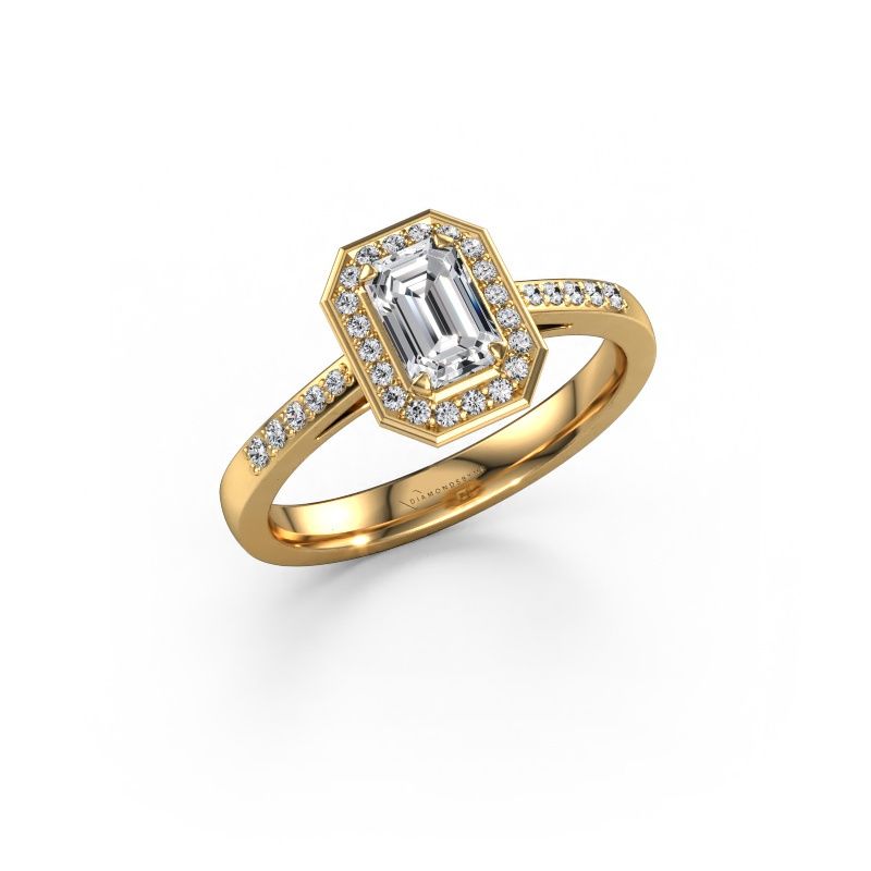 Engagement ring Dodie 2 eme 585 gold lab grown diamond 0.872 crt