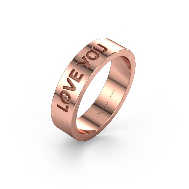 Ehering Namering 4 585 Roségold ±6x1.7 mm