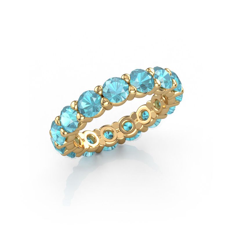 Ring Heddy rnd 4.2 585 gold blue topaz 4.2 mm