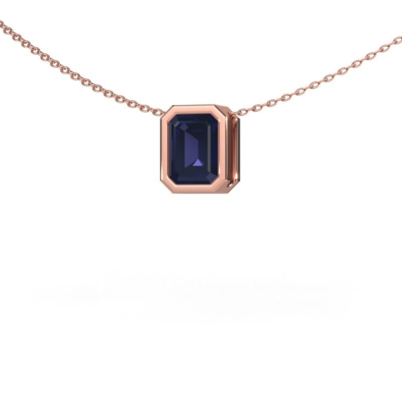 Anhänger Lavon EME 585 Roségold Saphir 8x6 mm
