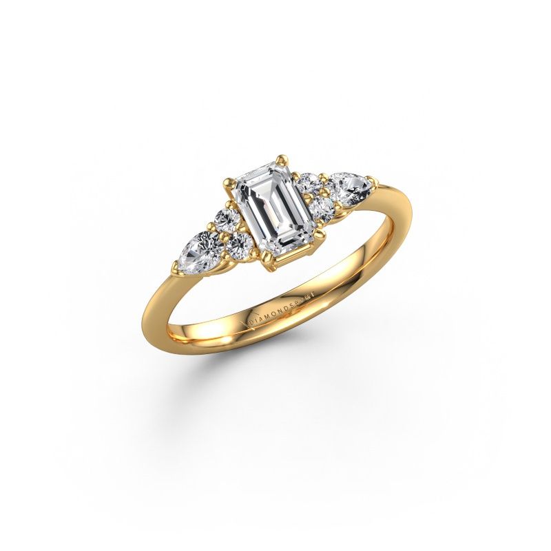 Promise ring Melani EME 585 gold lab grown diamond 1.16 crt