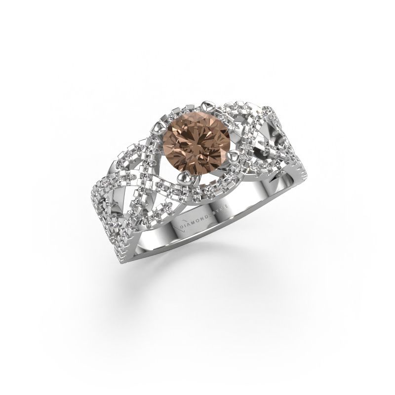 Ring Jeni 585 white gold brown diamond 1.523 crt