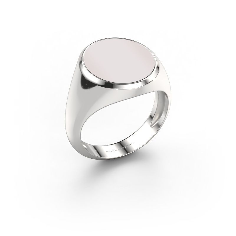 Siegelring Herman 5 light 950 Platin Rot Lagenstein 15x13 mm