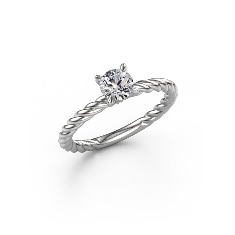 Engagement ring Twanna 585 white gold lab grown diamond 0.50 crt