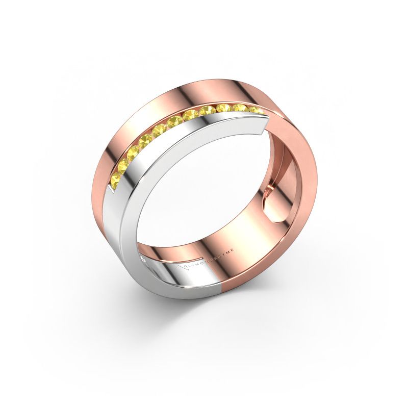 Ring Loma 585 rose gold yellow sapphire 1.5 mm
