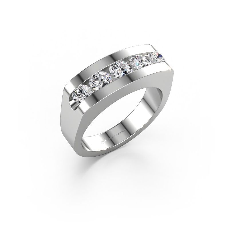 Men's ring Richard 585 white gold lab-grown diamond 1.110 crt