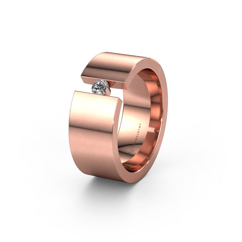 Ehering WH0146L18BP 585 Roségold Diamant ±8x2 mm