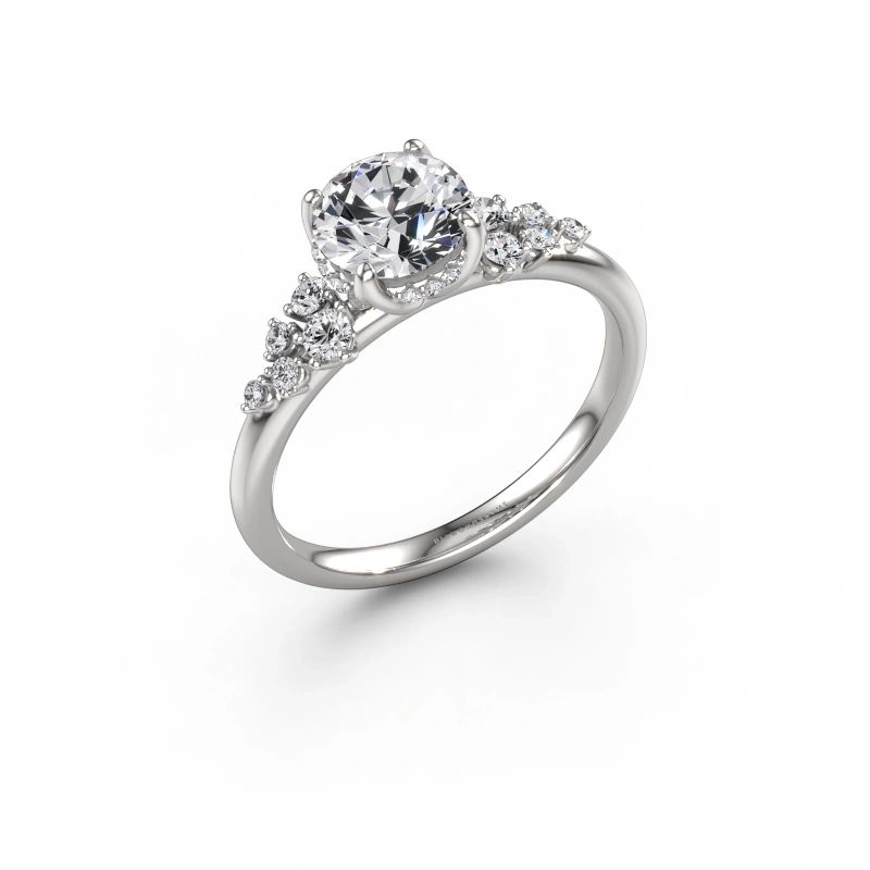Verlobungsring Emma RND 585 Weißgold Lab-grown Diamant 1.251 crt