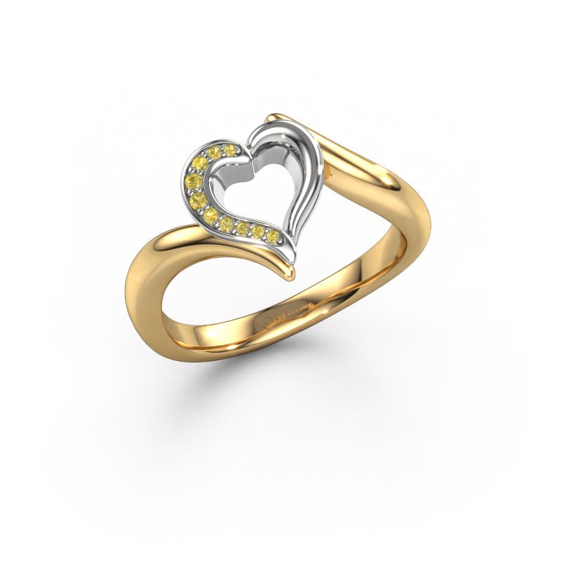 Bague Katlyn 585 or jaune saphir jaune 0.8 mm
