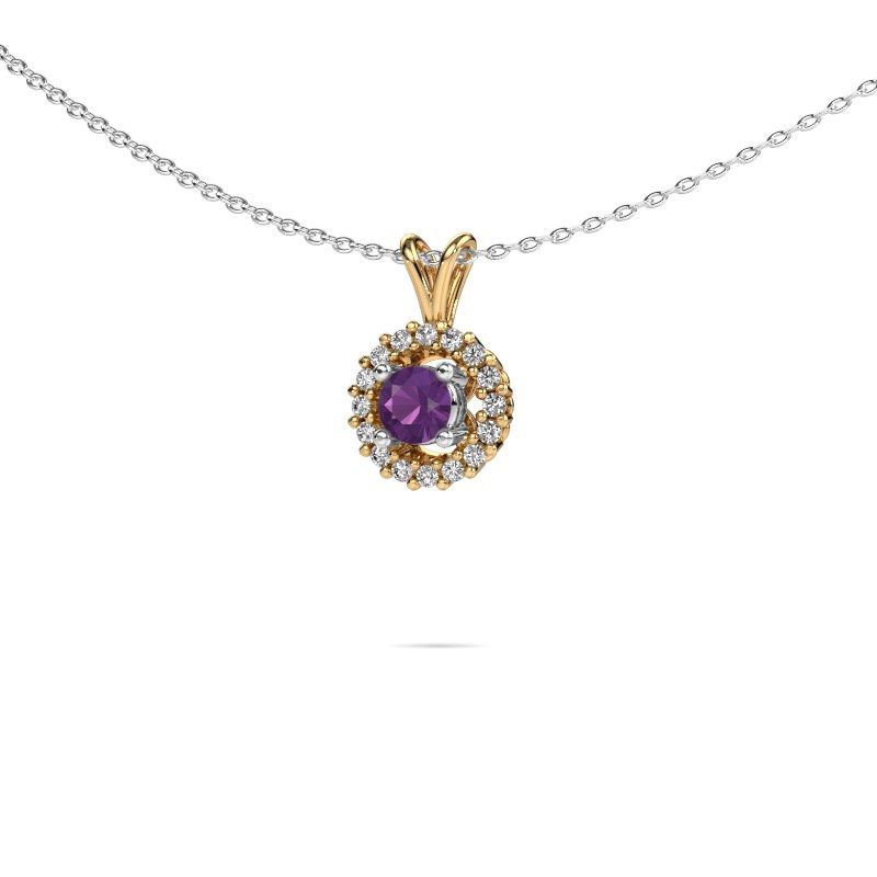 Pendant Tennille 585 gold amethyst 4 mm