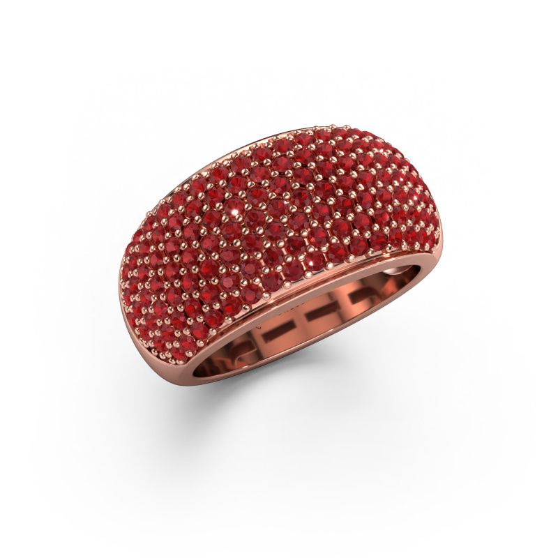 Bague Kati 585 or rose rubis 1.3 mm