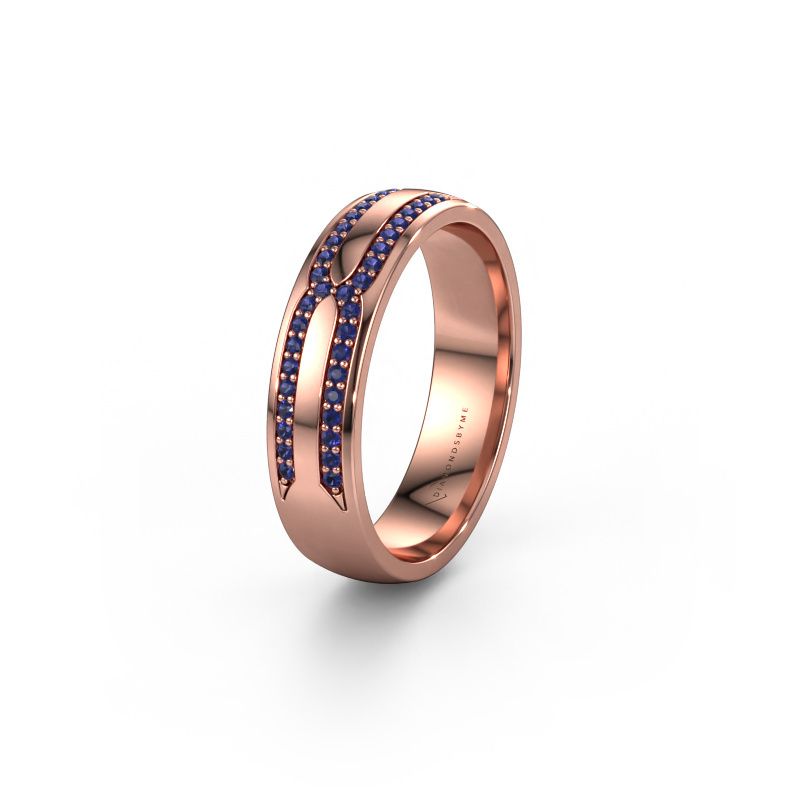 Trauring WH2212L25AP 585 Roségold Saphir ±5x1.7 mm