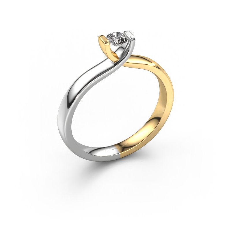 Ring Noor 585 gold lab-grown diamond 0.20 crt