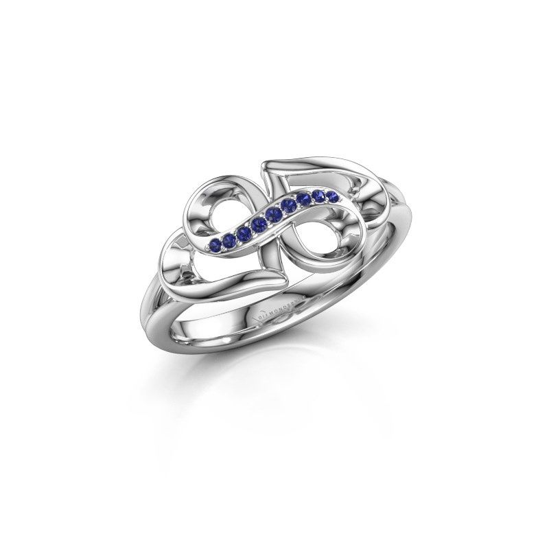 Image of Ring Rowie 950 platinum sapphire 0.9 mm