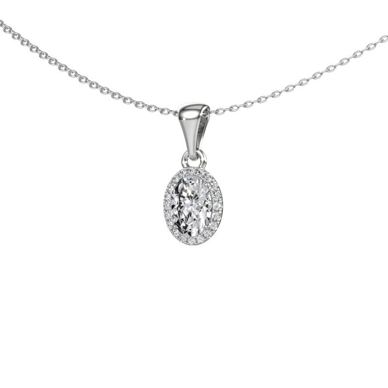 Anhänger Seline ovl 950 Platin Lab-grown Diamant 0.800 crt