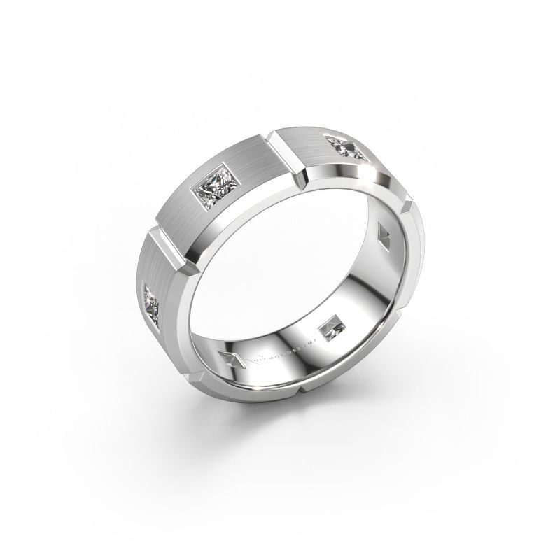 Herrenring Steve 585 Weissgold Lab-grown Diamant 1.02 crt