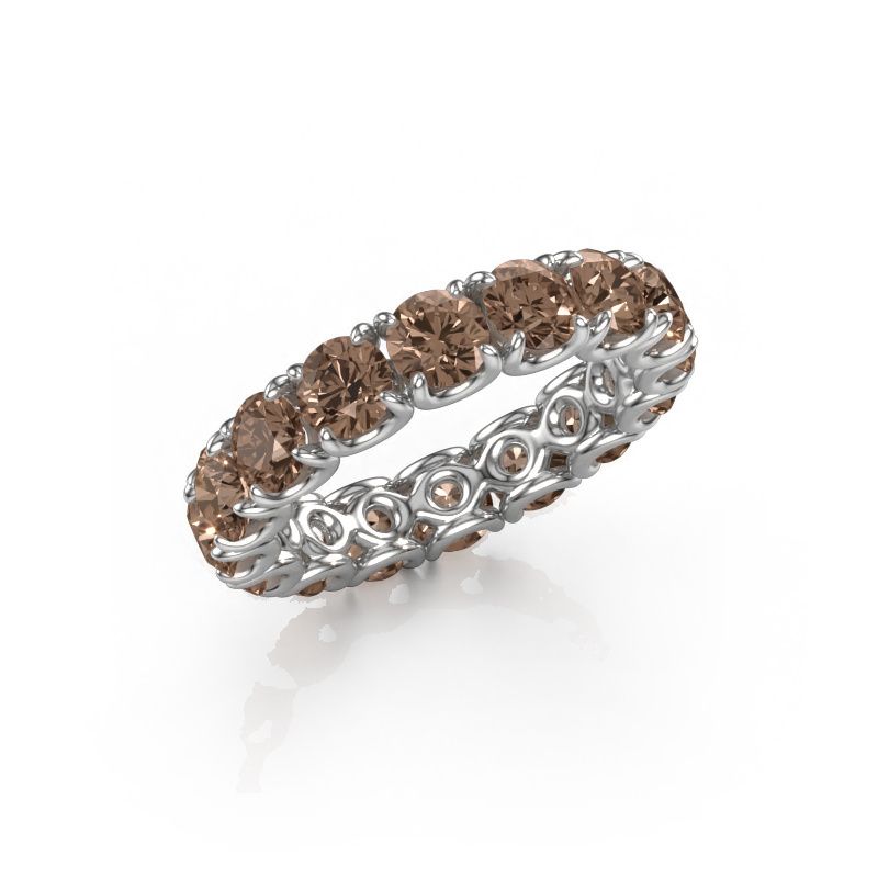 Bague Estee 4.2 585 or blanc diamant brun 4.80 crt