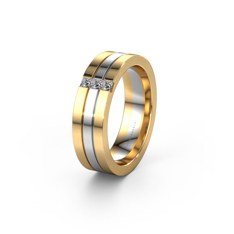 Ehering WH0428L16BP 585 Gold Lab-grown Diamant ±6x2 mm