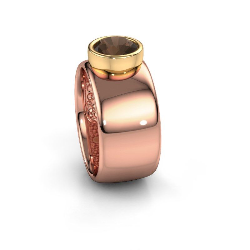 Afbeelding van Ring Klarinda<br/>585 rosé goud<br/>Rookkwarts 7 mm