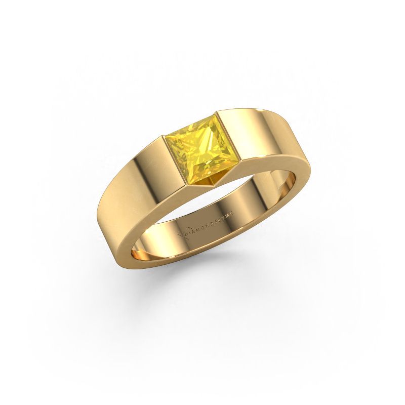 Engagement ring Arlena 1 585 gold yellow sapphire 4 mm