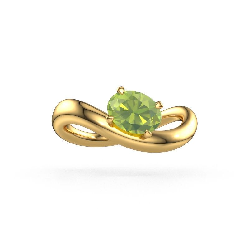 Verlobungsring Chloe OVL 585 Gold Peridot 7,5x5,5 mm