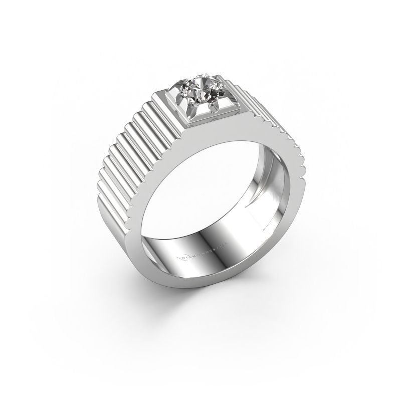 Pinky ring Elias 950 platinum diamond 0.50 crt