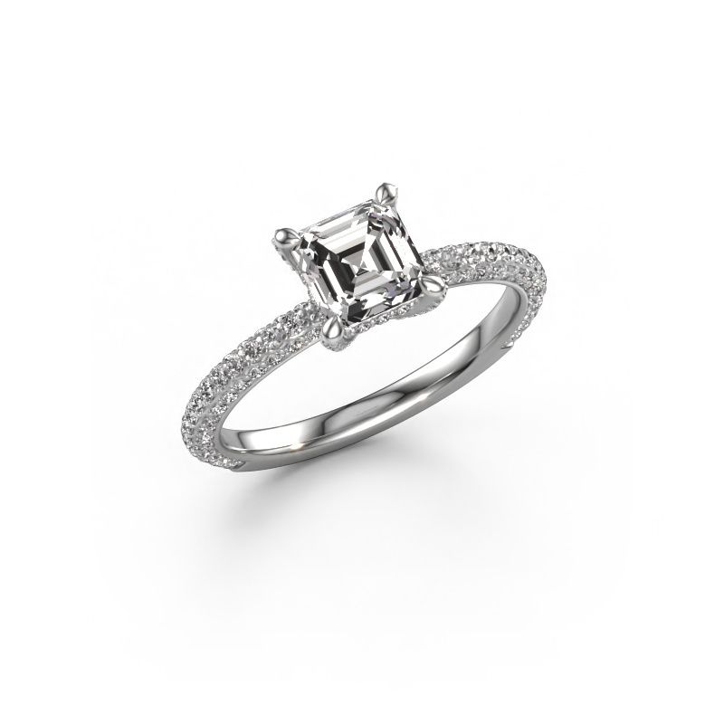 Engagement ring Saskia 2 ASH 585 white gold diamond 1.598 crt