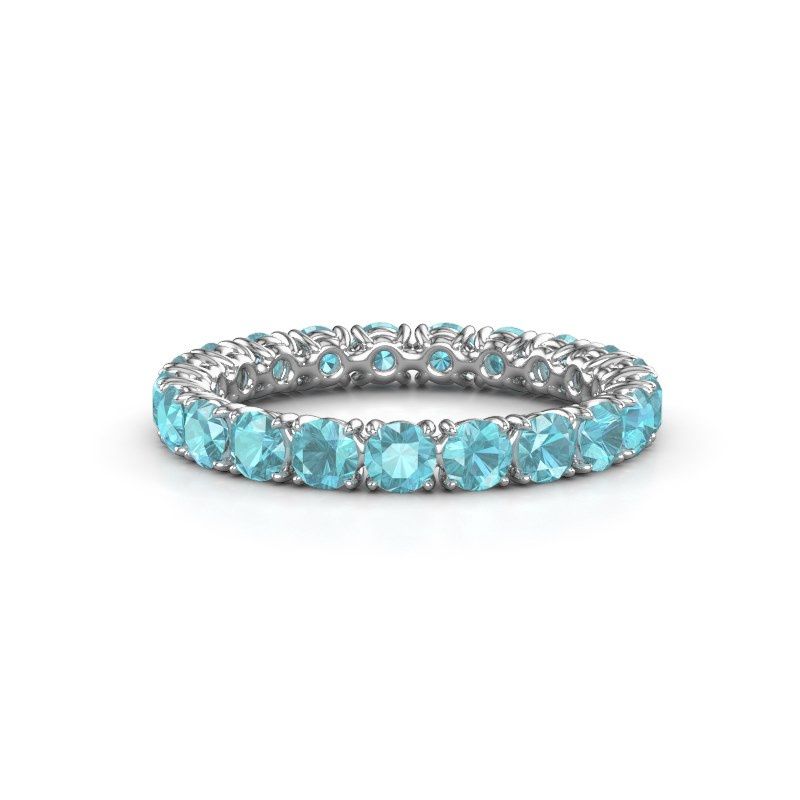 Bild von Ring vivienne 2.9<br/>585 Weißgold<br/>blau topas 2.9 mm