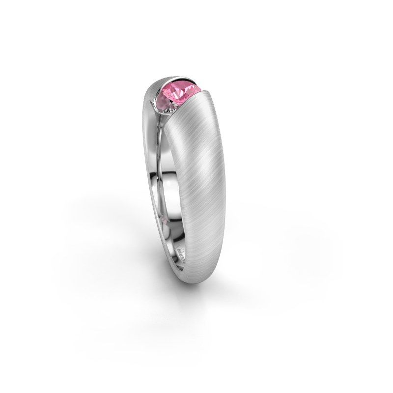 Image de Bague de fiançailles Hojalien 1<br/>950 platine<br/>Saphir rose 4 mm
