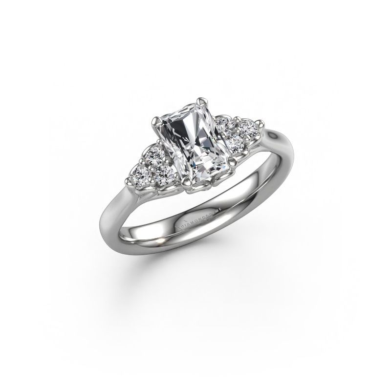 Verlobungsring Myrna RAD 585 Weißgold Lab-grown Diamant 1.15 crt