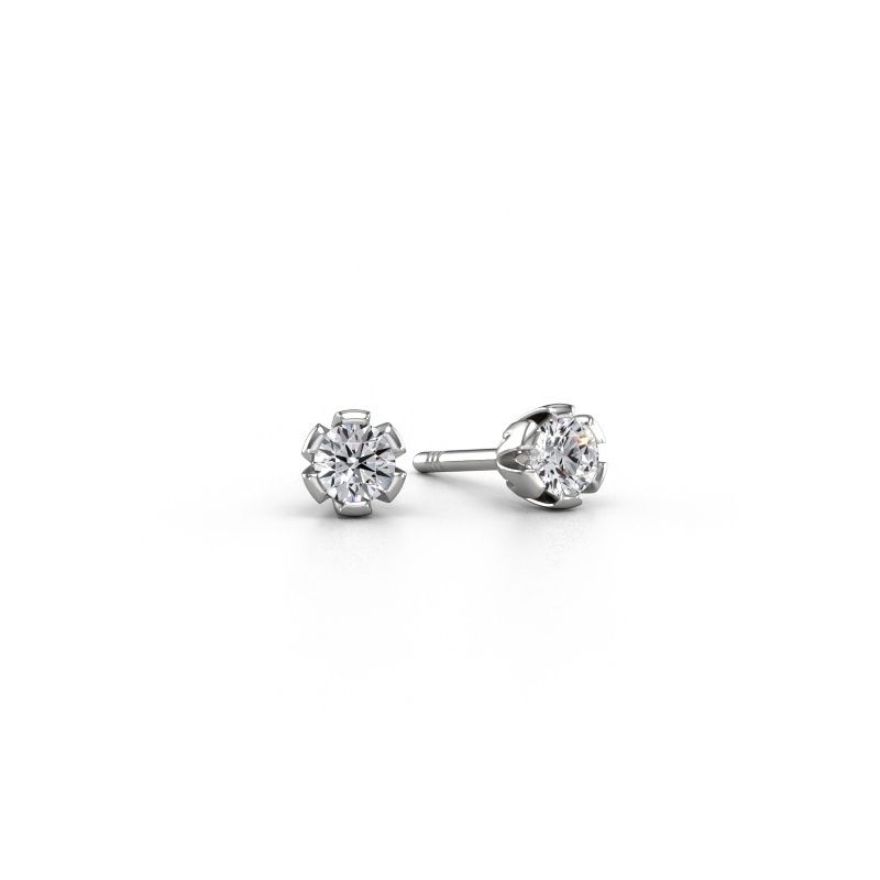 Stud earrings Julia 950 platinum lab grown diamond 0.25 crt