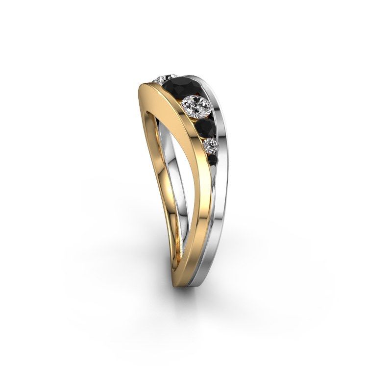 Afbeelding van Ring Sigrid 2<br/>585 goud<br/>Zwarte diamant 0.664 crt