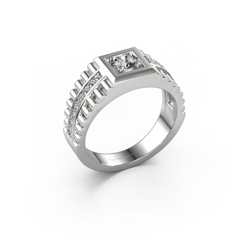 Men's ring Maikel 585 white gold lab-grown diamond 0.54 crt